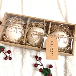 Rae Dunn Rejoice Faith Amen Ornament Set